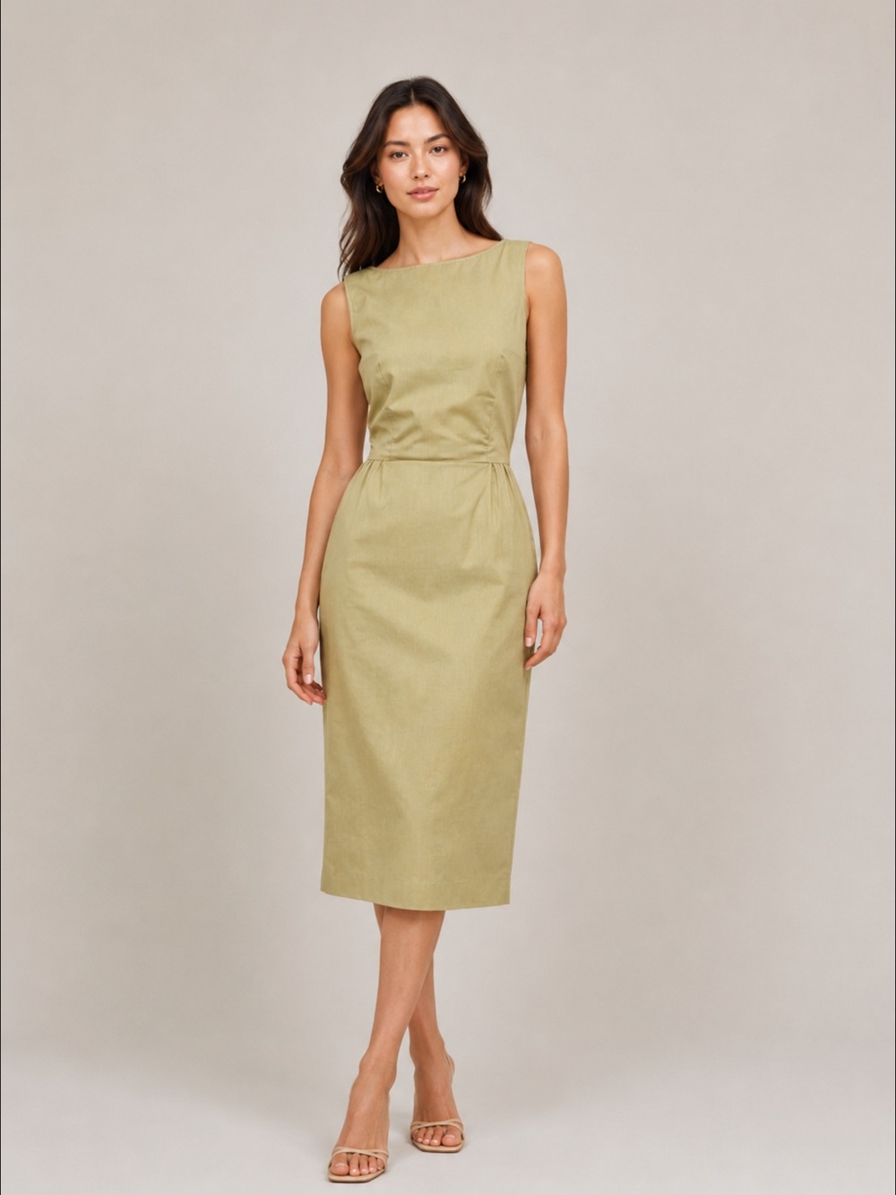CALIFORNIA GIRL INC Vintage Sunny Pencil Dress in Yellow (SMALL)